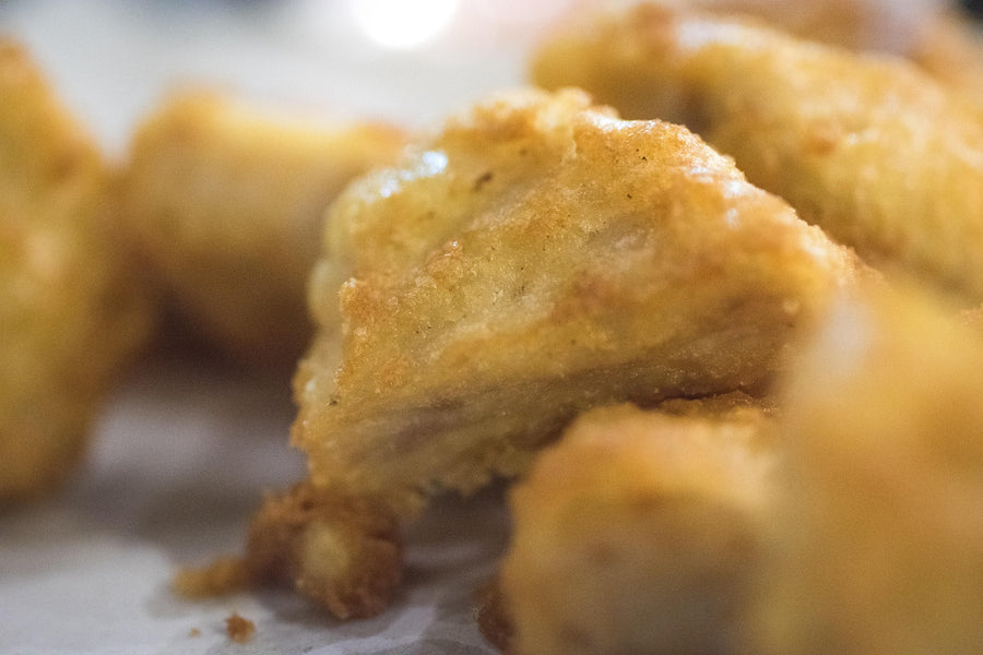 Chicken Nugget mit Kartoffelsalat oder Pommes